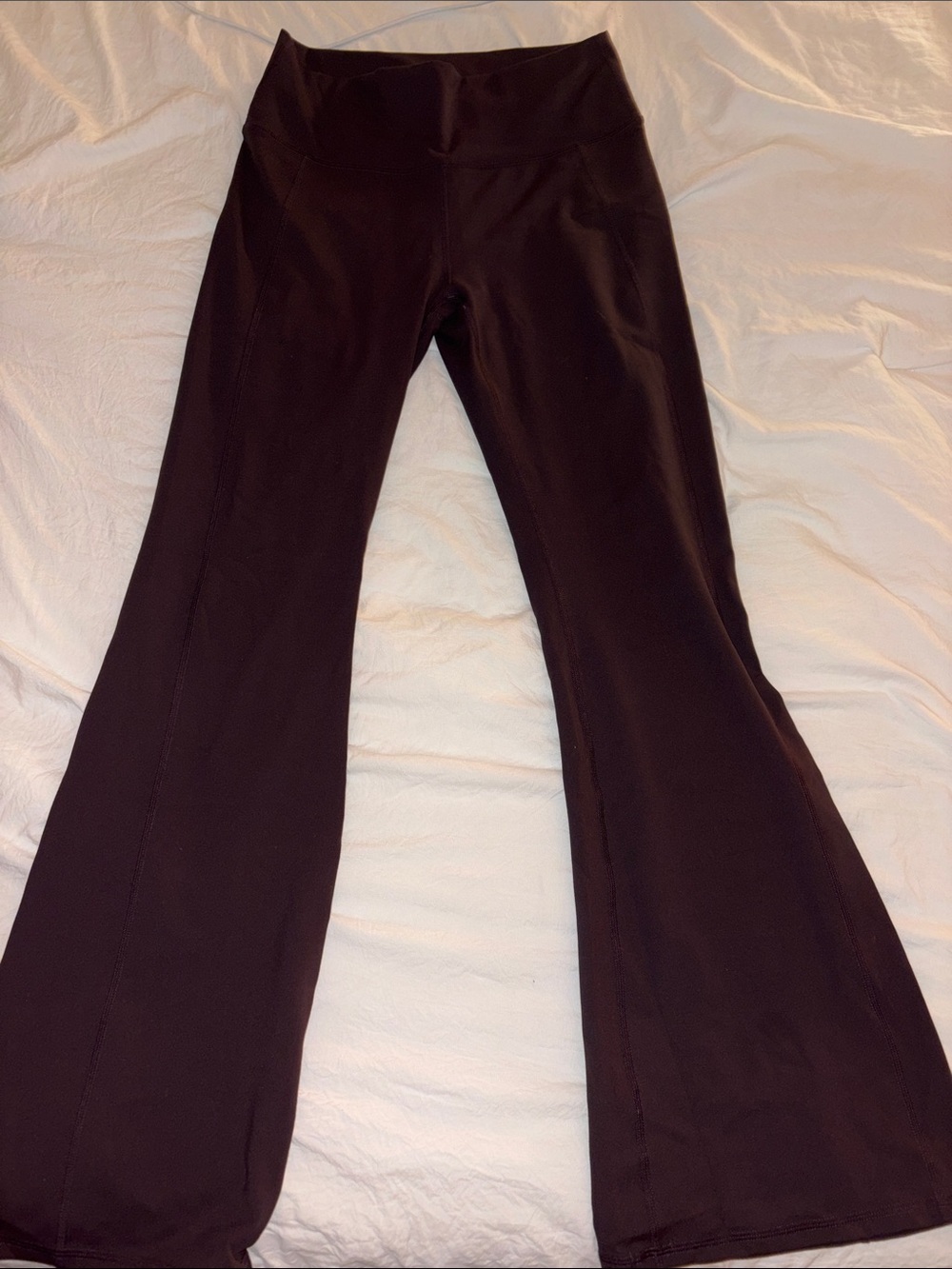 Fabletics maroon Flare High-Waist Yoga Pants